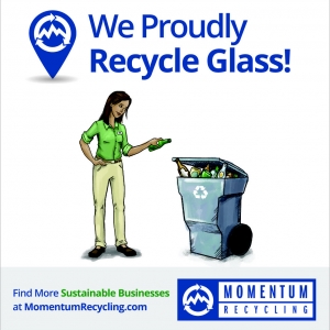 Glass Recycling Window Cling