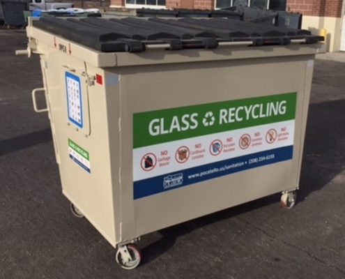 Pocatello Glass Recycling Bin