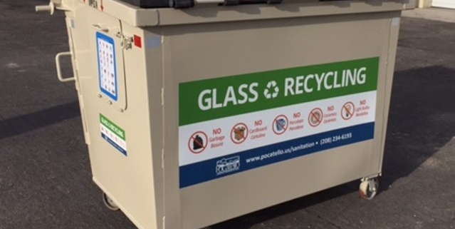 Pocatello Glass Recycling Bin