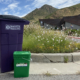 Glass and food waste recycling bins in Utah