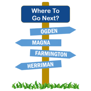 road sign pointing to the cities where Momentum Recycling will open services next